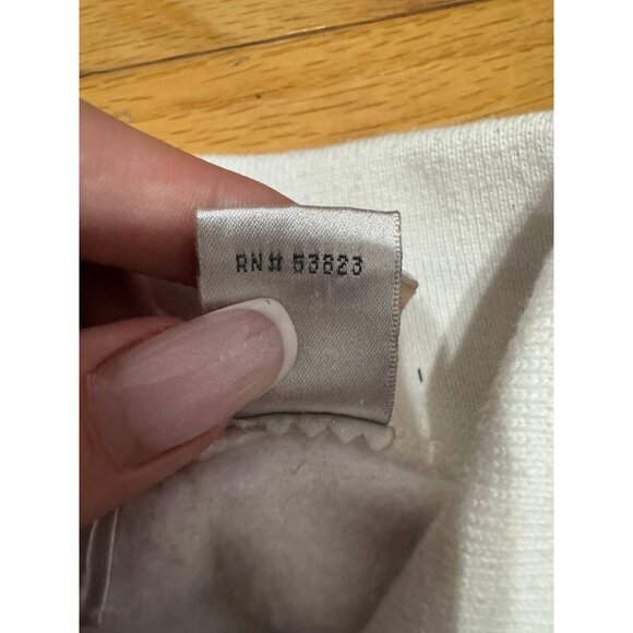 Vintage Christmas Dog Sweatshirt XL White Holiday Puppies Made in Korea - Picture 9 of 9